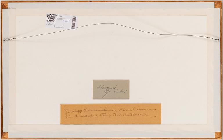 HJALMAR FALK, watercolour, signed and dated 1916.