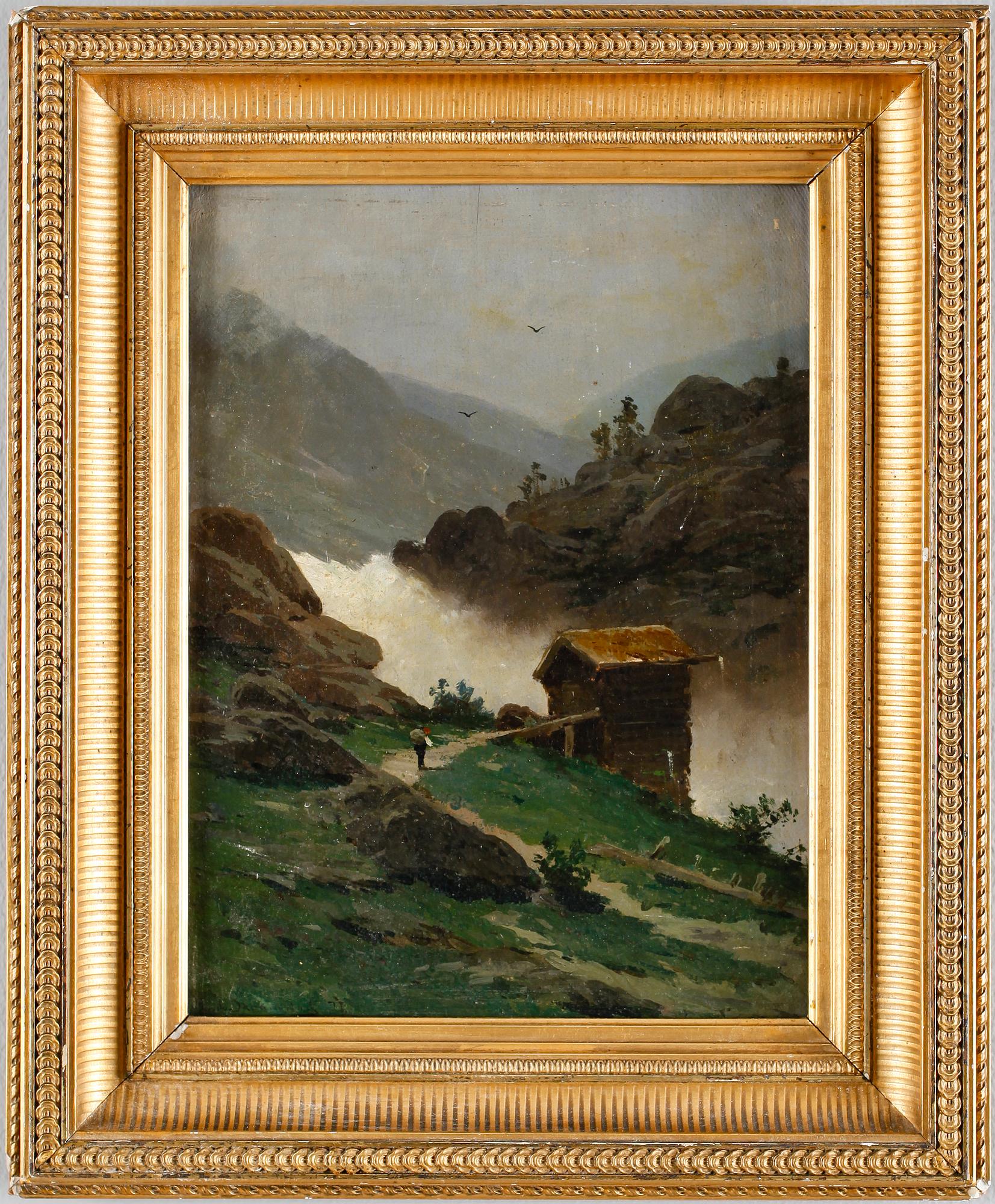 LUDVIG SKRAMSTAD, olja på duk, signerad 71.