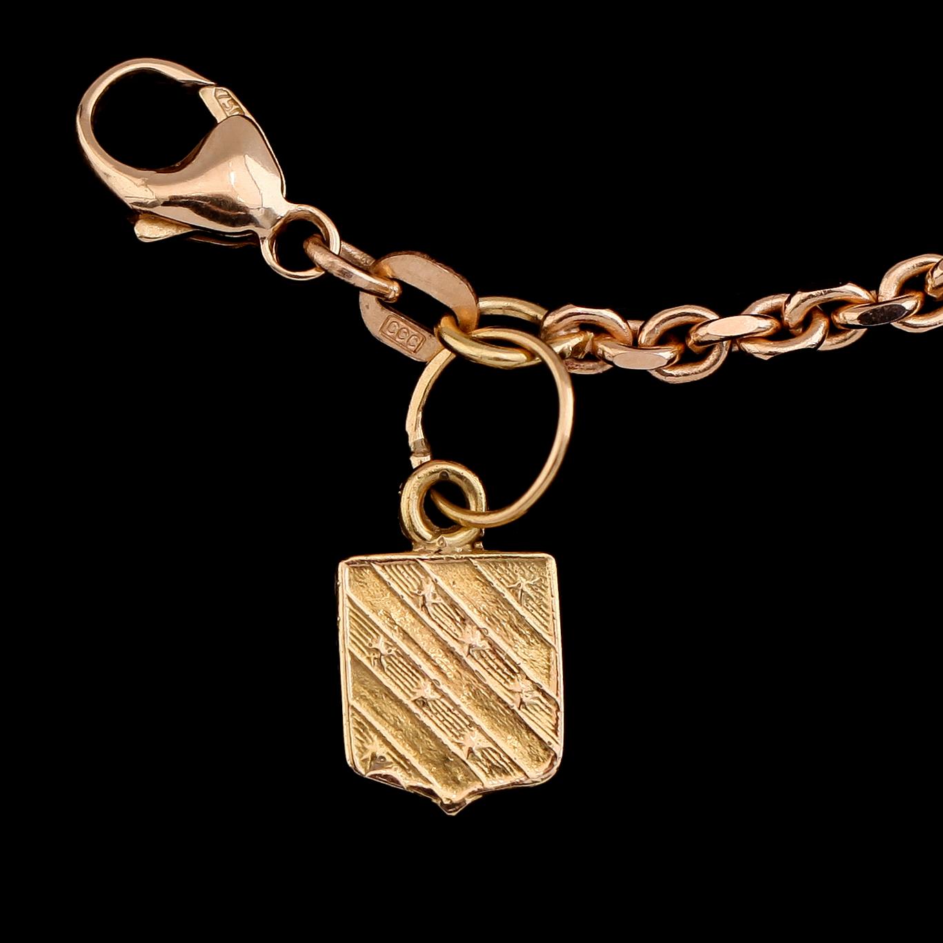 COLLIER, 18K guld, Balestra. Vikt ca 15 g.