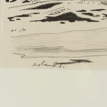 Roland Svensson, 3 litografier, signerade, en daterad -43 och 2 numrerade 16/30 samt 49/360.