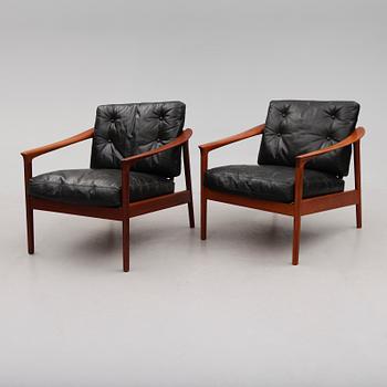 FÅTÖLJER, 1 par, "Colorado", Folke Olsson, Bodafors, 1961.