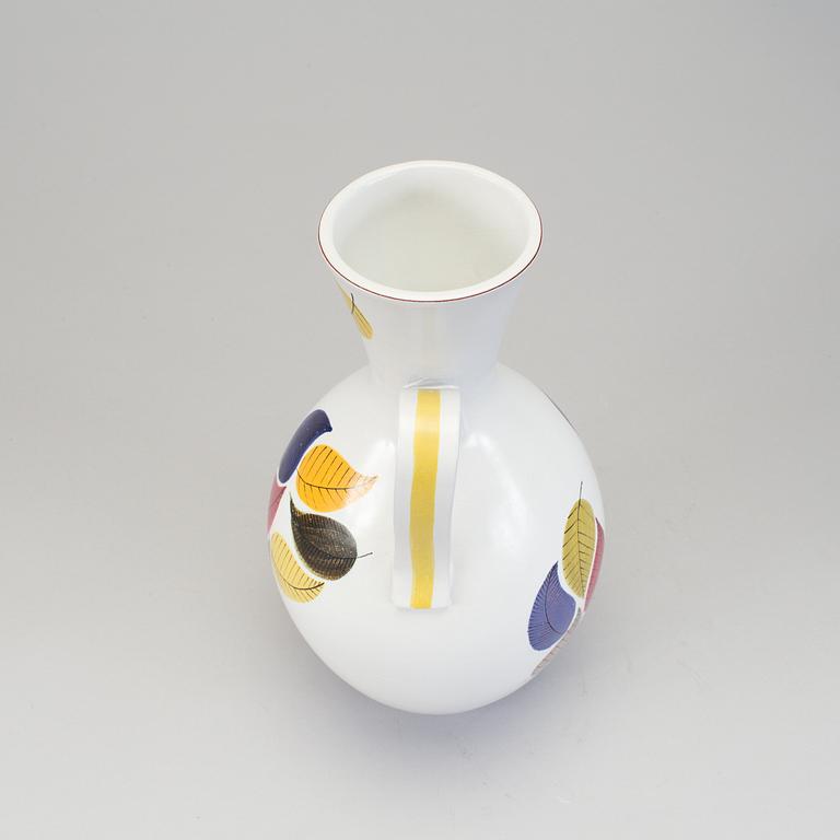 A Stig Lindberg faience vase for Gustavsbergs studio.