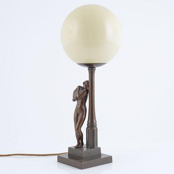 A table lamp, Art Déco style, second half of the 20th century.