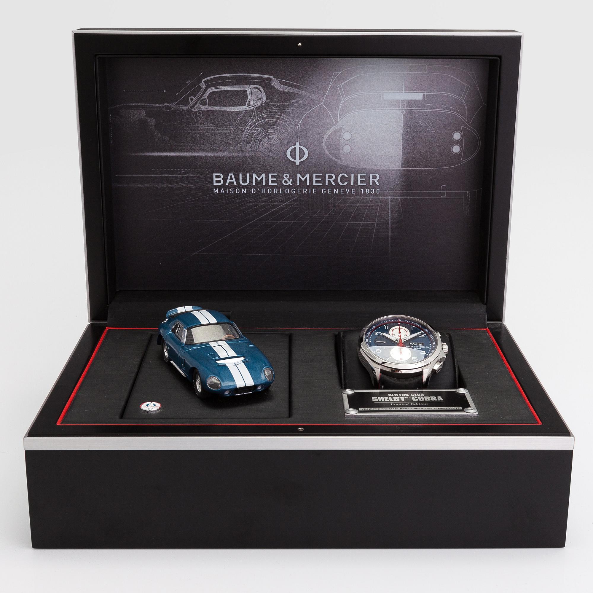 BAUME & MERCIER, Clifton club, Shelby Cobra, Limited edition, wristwatch, 44 mm.