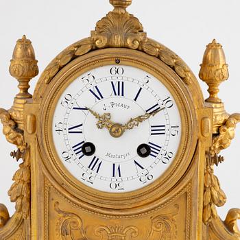 A Louis XVI-style mantel clock, France, around 1900.