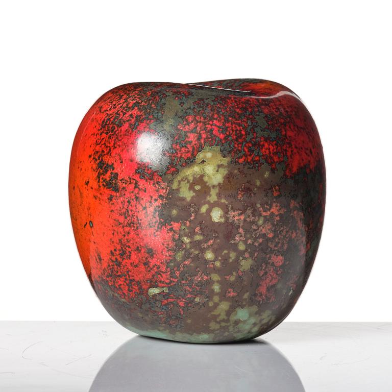 Hans Hedberg, a faience sculpture of an apple, Biot, France.