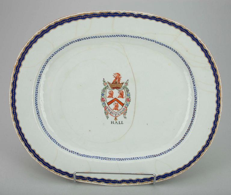 STEKFAT ETT PAR. Kina, Qing dynastin, Qianlong (1736-95).