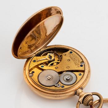 American Waltham Watch Co, pocket watch, hunter, 49,5 mm.