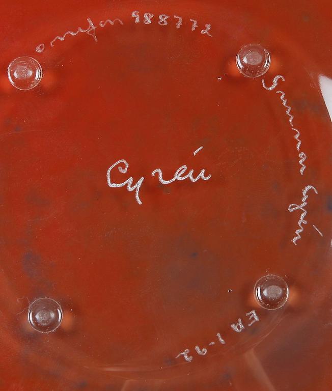 SKÅL, graal, Gunnar Cyrén, "Klockor", Orrefors 1992.