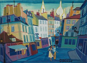 Maurice Blanchard, "Les Rues de Montmartre et le Sacre Coeur".