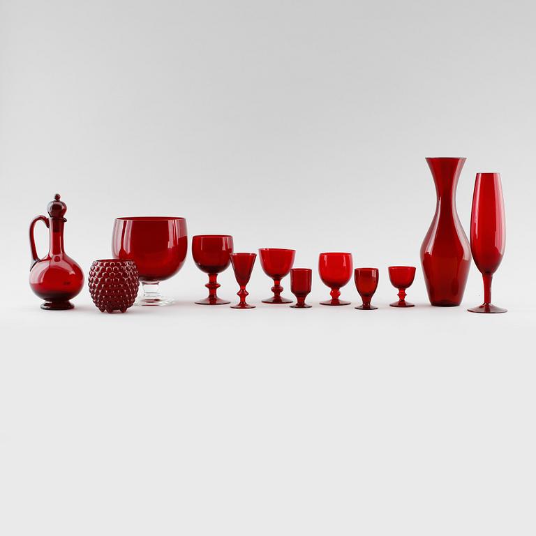 SERVISGLAS, 54 st, Reijmyre, 1900-talets andra hälft.