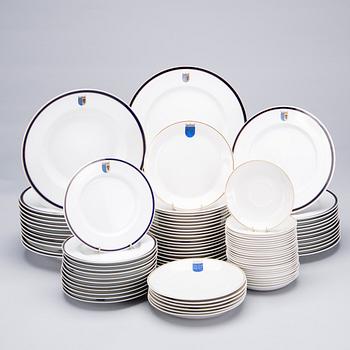 MAT- OCH KAFFESERVIS, 124 delar, porslin, Arabia, 1960/70-tal.