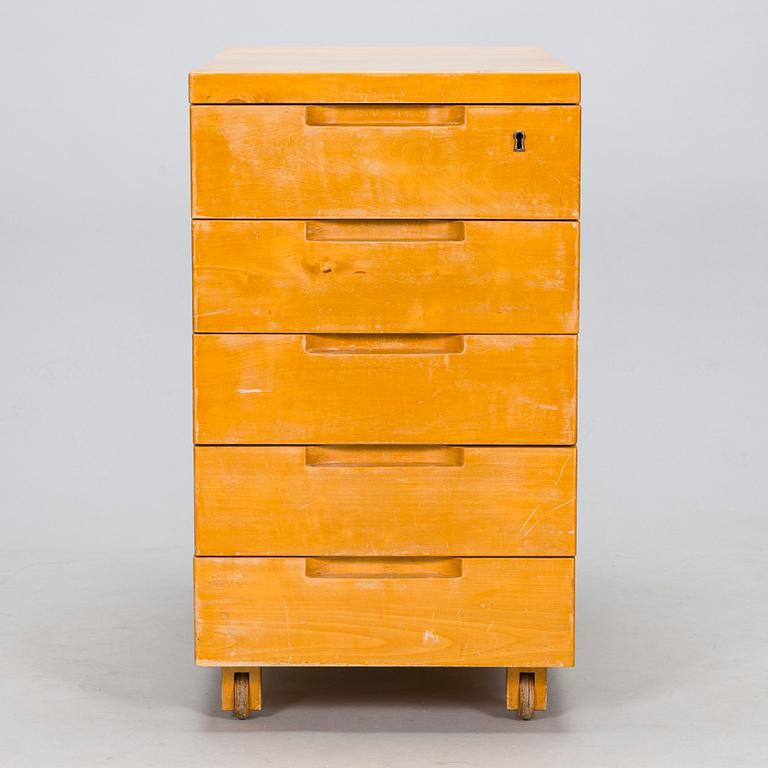 Aino Aalto, A 1940/1950s 'B96' drawer unit for O.Y. Huonekalu-ja Rakennustyötehdas A.B. Finland.