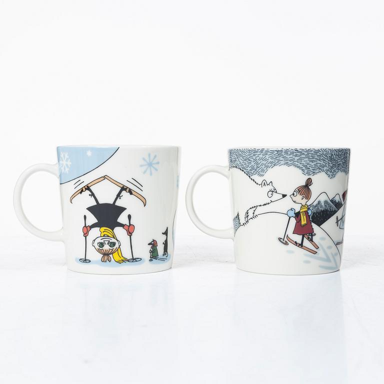 Arabia, ten Moomin mugs, Finland, 2002-2013.