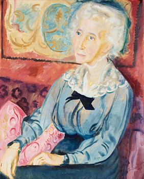 94. Isaac Grünewald, Porträtt av Viveka Stiernstedt.