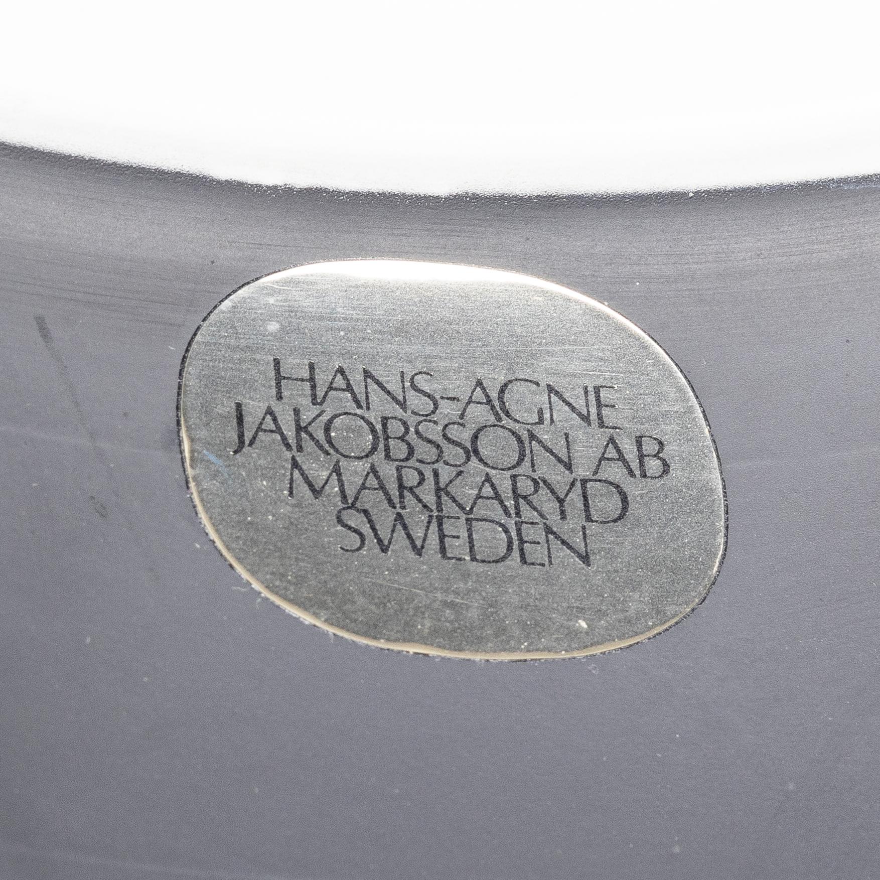 Hans-Agne Jakobsson, A brass ceiling lamp, Hans-Agne Jakobsson AB Markaryd, Sweden, later part of the 20th century.