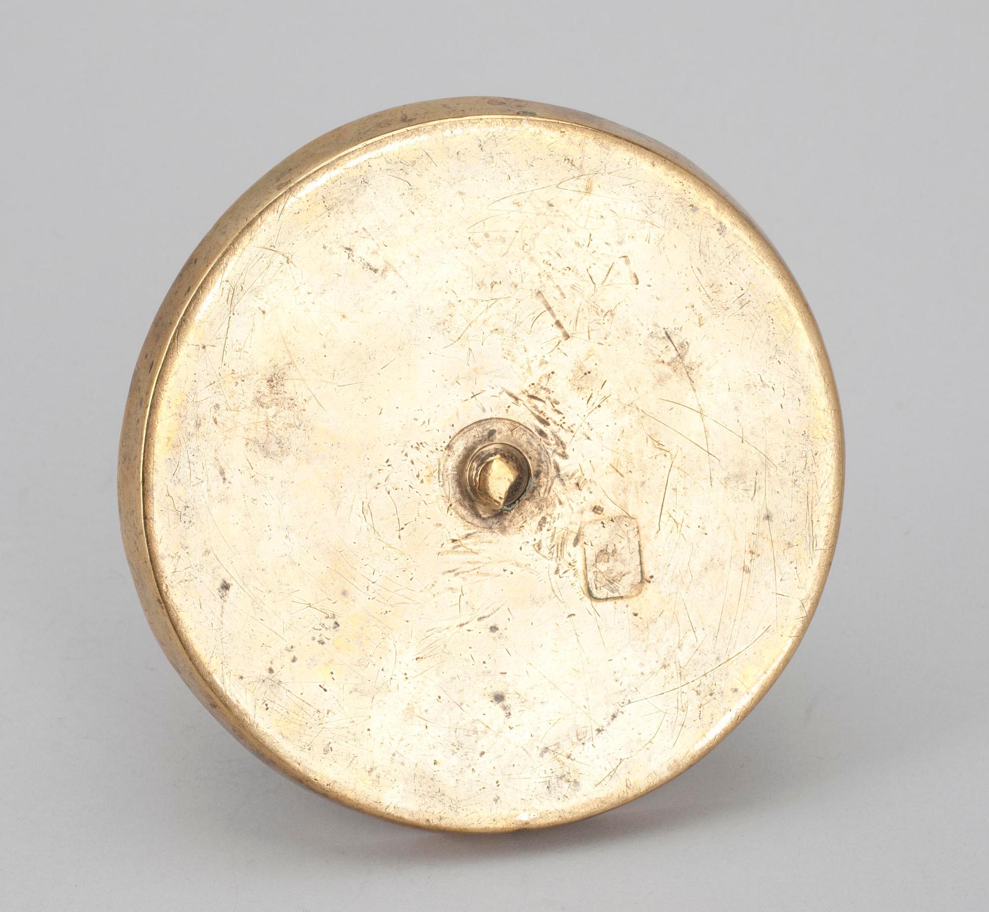 LJUSSTAKE, mässing, barock, ca 1700.