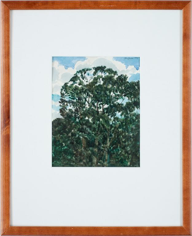 SÖLVE OLSSON. Akvarell 3 st. Sign Sölve Olsson o dat -93.