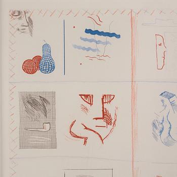 David Hockney, "Franco-American Mail", ur: "The Blue Guitar".