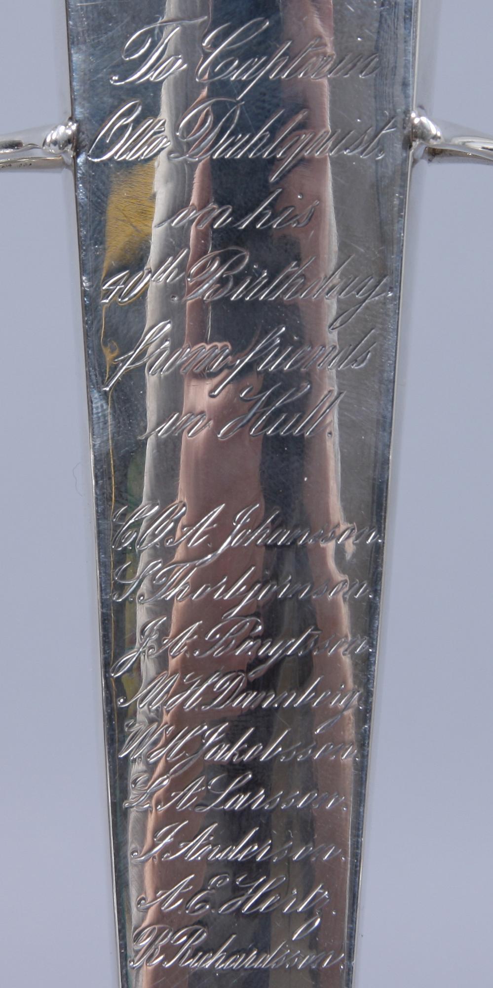 VAS, silver, Robert F. Mosely, Sheffield, England, 1915.