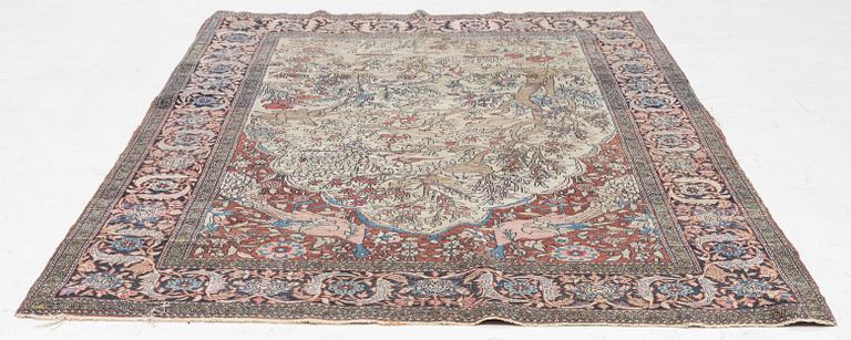 Carpet, Mobareke Isfahan, approximately 200 x 132 cm.