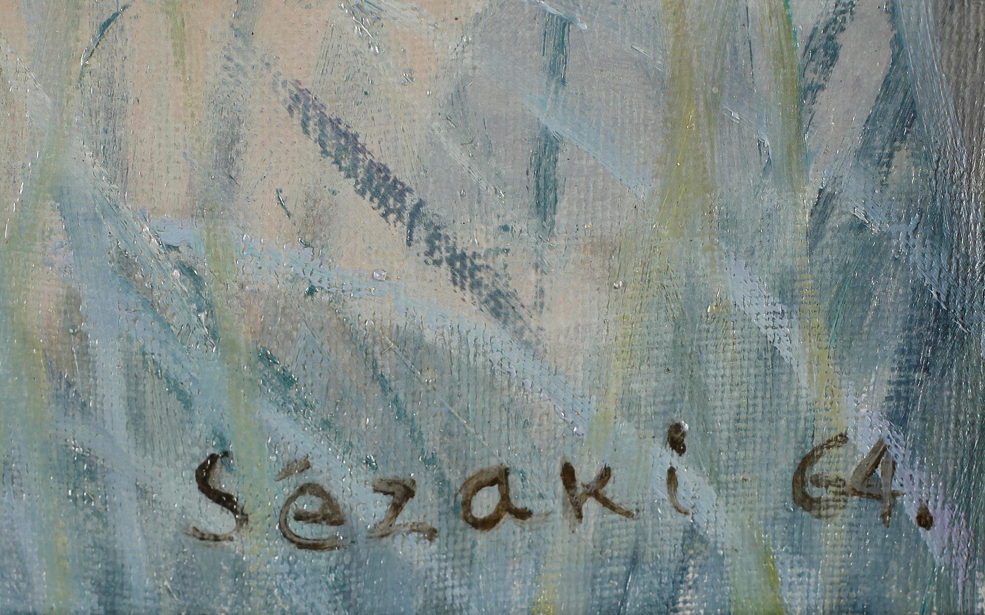 HARUO SEZAKI, 3 st, olja på duk, signerade och daterade -63 och -64.