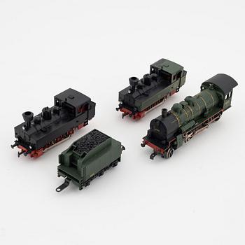 Märklin, three steam locomotives. gauge H0.