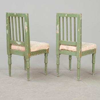 STOLAR, ett par. Gustavianskt provinsarbete, 1800-talets första hälft.