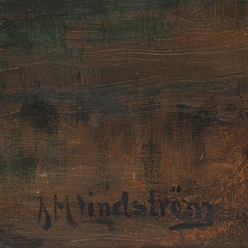 ARVID MAURITZ LINDSTRÖM, olja på duk, signerad.