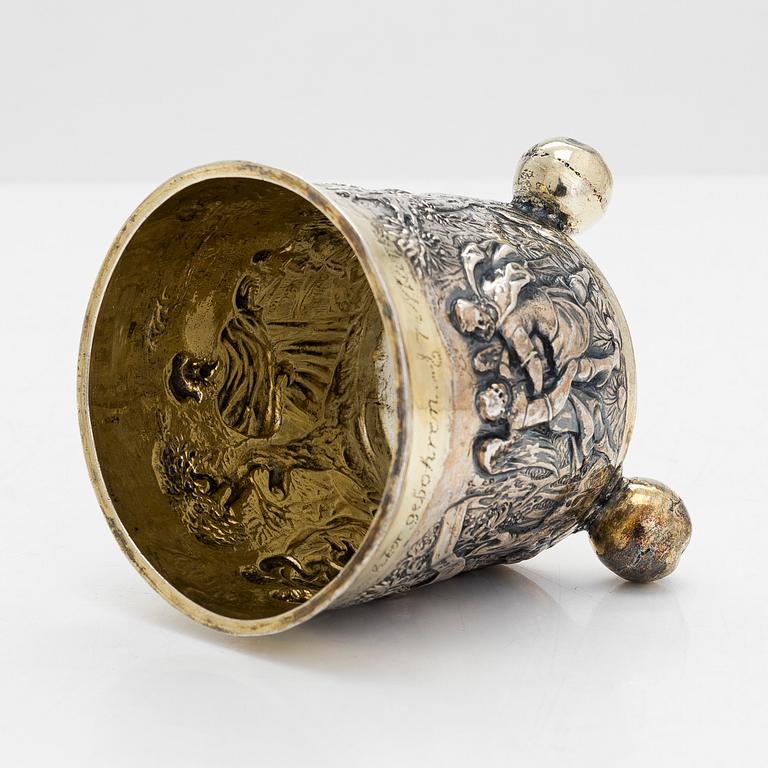 A silver beaker, possibly by Arvid Falck, Stockholm (active 1667-1691).