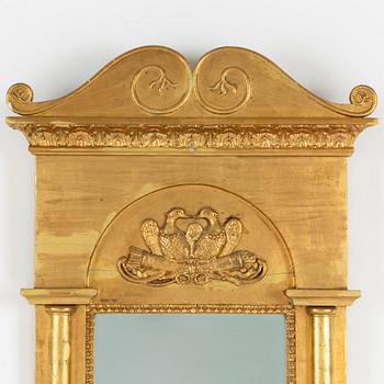 An Empire mirror, Kristinehamn, first half of the 19th Century.