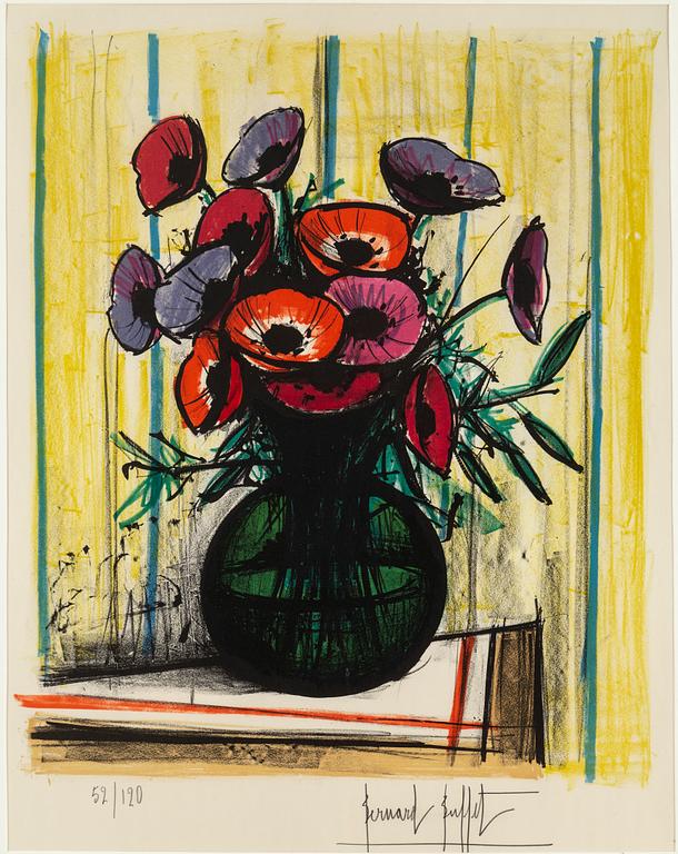 BERNARD BUFFET, lithograph in colours, signed and numbered 52/120.