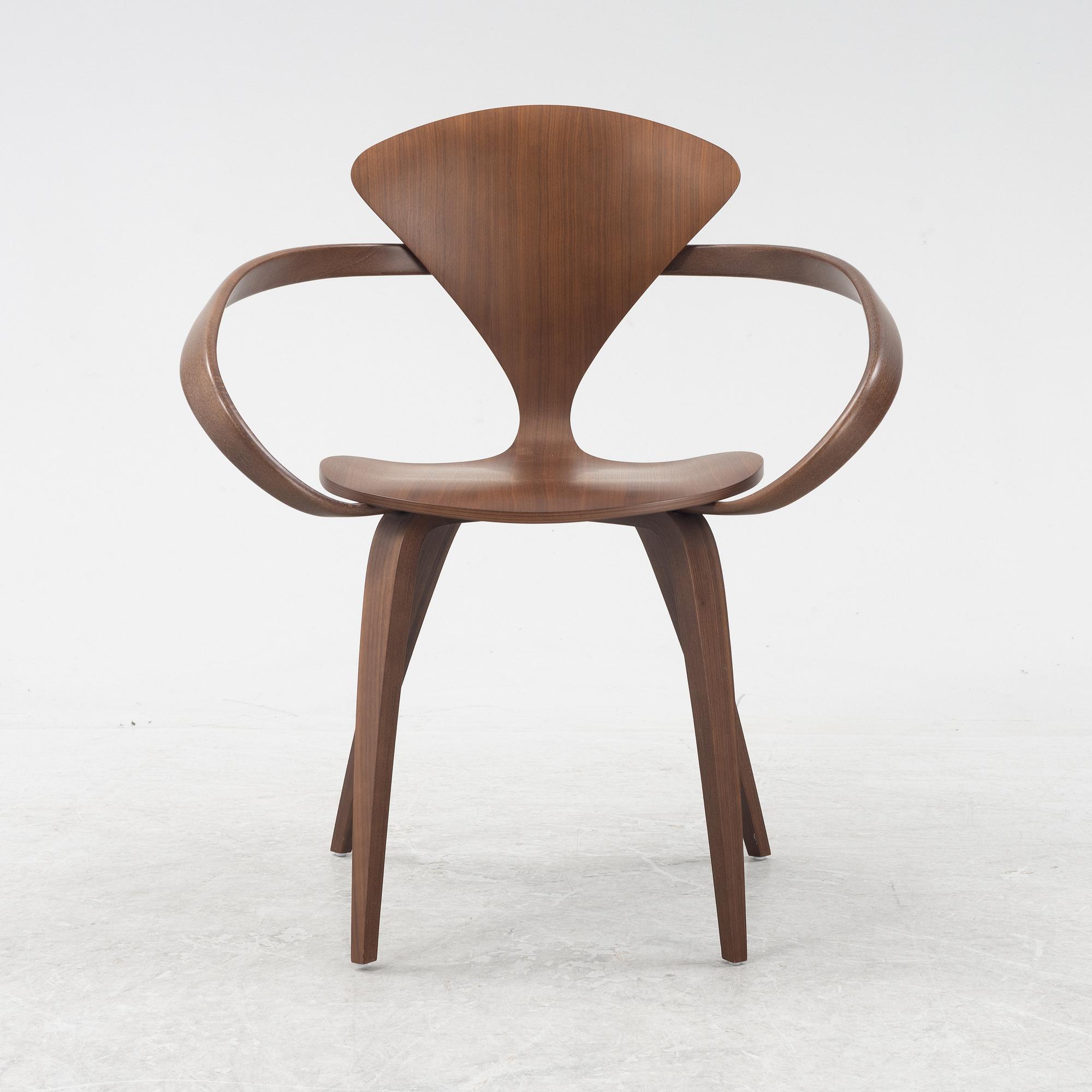 Norman Cherner, a walnut armchair, The Cherner Chair Company, The United States, contemporary.