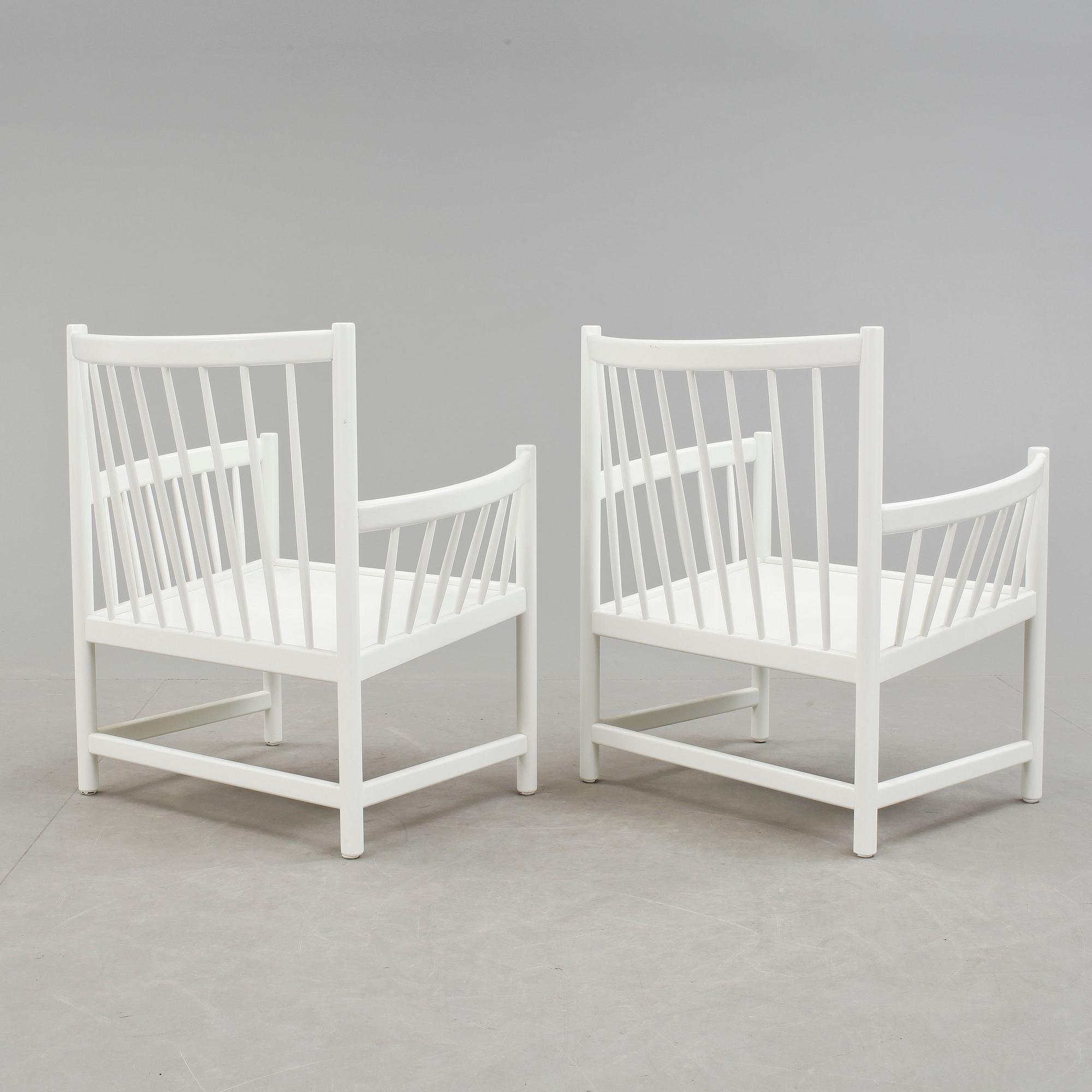 FÅTÖLJER, ett par, "Sörgården", Jörgen Baeckmark för Gemla, modellen i produktion 1968-1974.