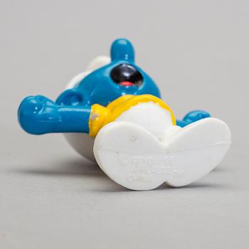 SMURFAR, 100 stycken, bla Schleich, mestadels 1970/80-tal.