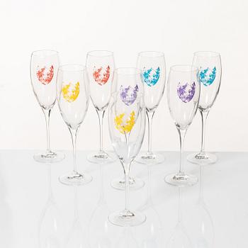 Dom Perignon, Champagneglas, 8 st, Andy Warhol Tribute Collection.