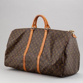 Louis Vuitton, a monogram canvas 'Keepall 60' weekend bag.