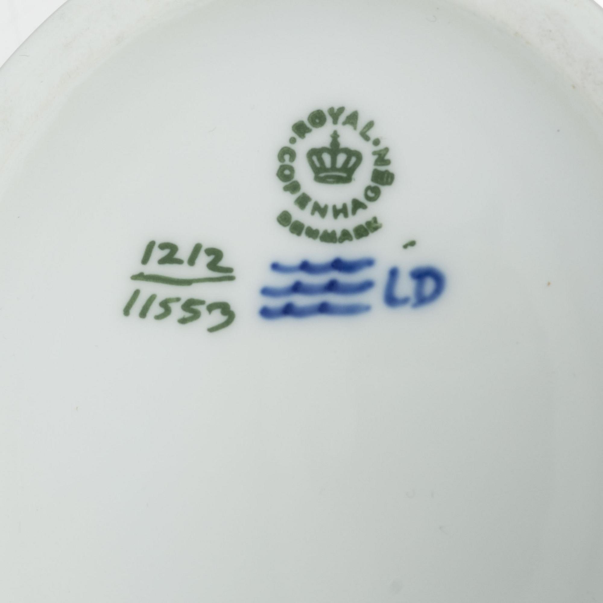 Arnold Krog, coffee and tea service, 50 pieces, Blue Fan, Royal Copenhagen.