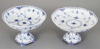 SKÅLAR PÅ FOT, "Musselmalet", Royal Copenhagen.