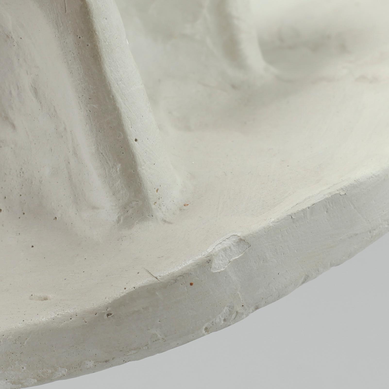 RUTH MILLES, sculpture, plaster, signed and dated 1911.