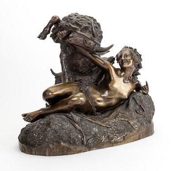 Gabriel Joseph Garraud a sign bronze sculpture.