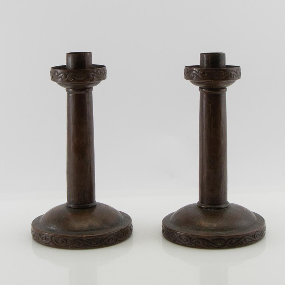 Candelabra, a pair, Art Nouveau, early 20th century.