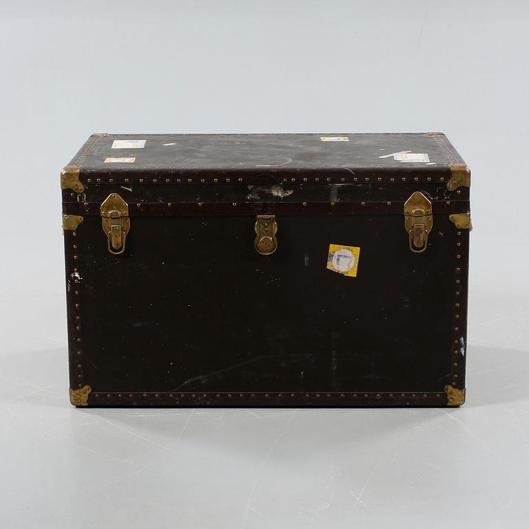 A trunk from Steiger Trunks in New York, early 20th century.