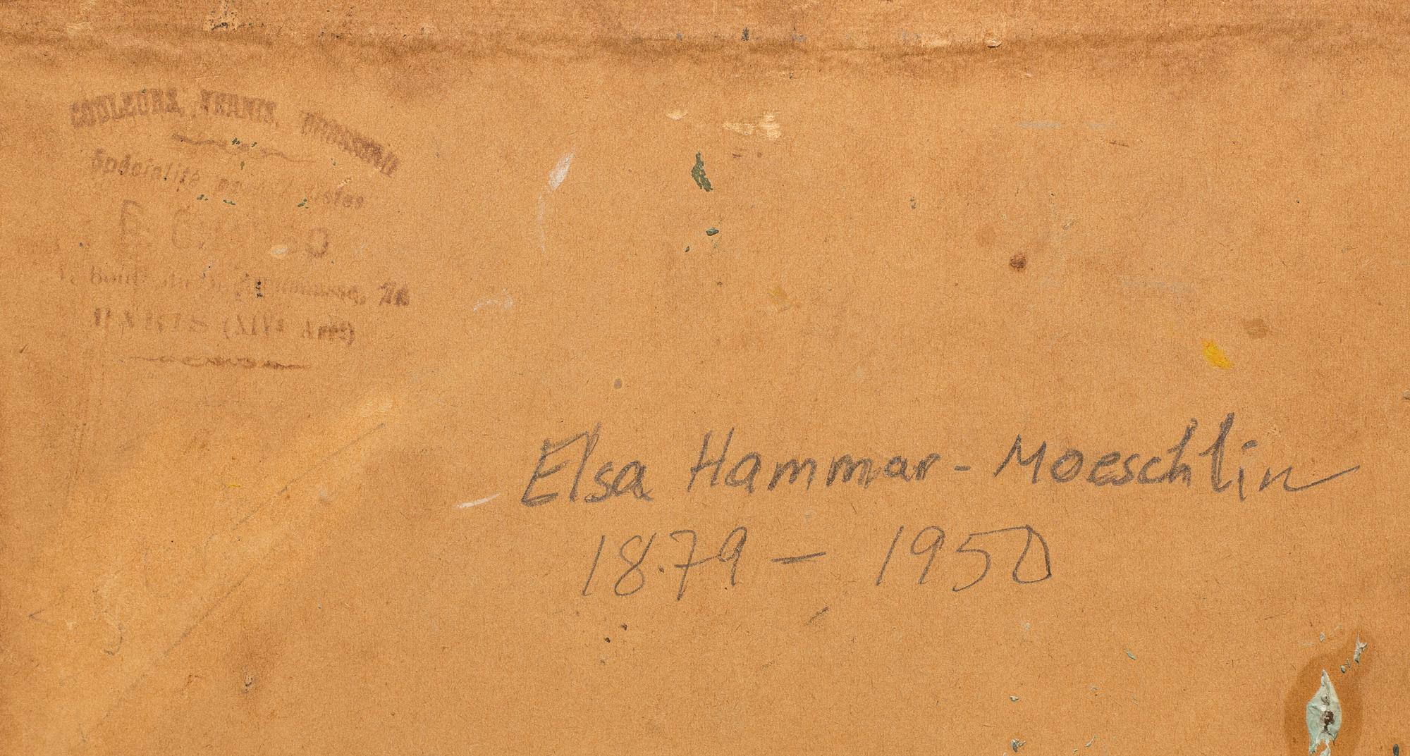 ELSA HAMMAR-MOESCHLIN, oil on canvas, relined, signed and dated -06.