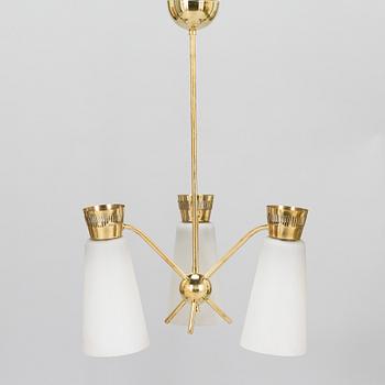 A mid-20th century pendant lamp model ER 106/3 for Itsu, Finland.