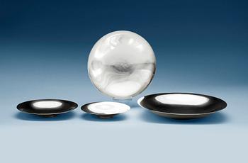 621. A set of four Georg Jensen sterling dishes, Copenhagen 1933-77.