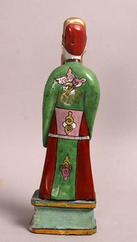 FIGURIN, porslin. Qing, 1800-talets andra hälft.