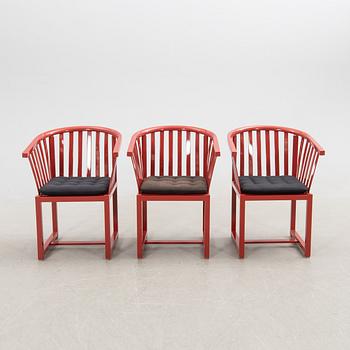 Åke Axelsson, karmstolar, 3 st, "Waxholmaren", Gärsnäs.