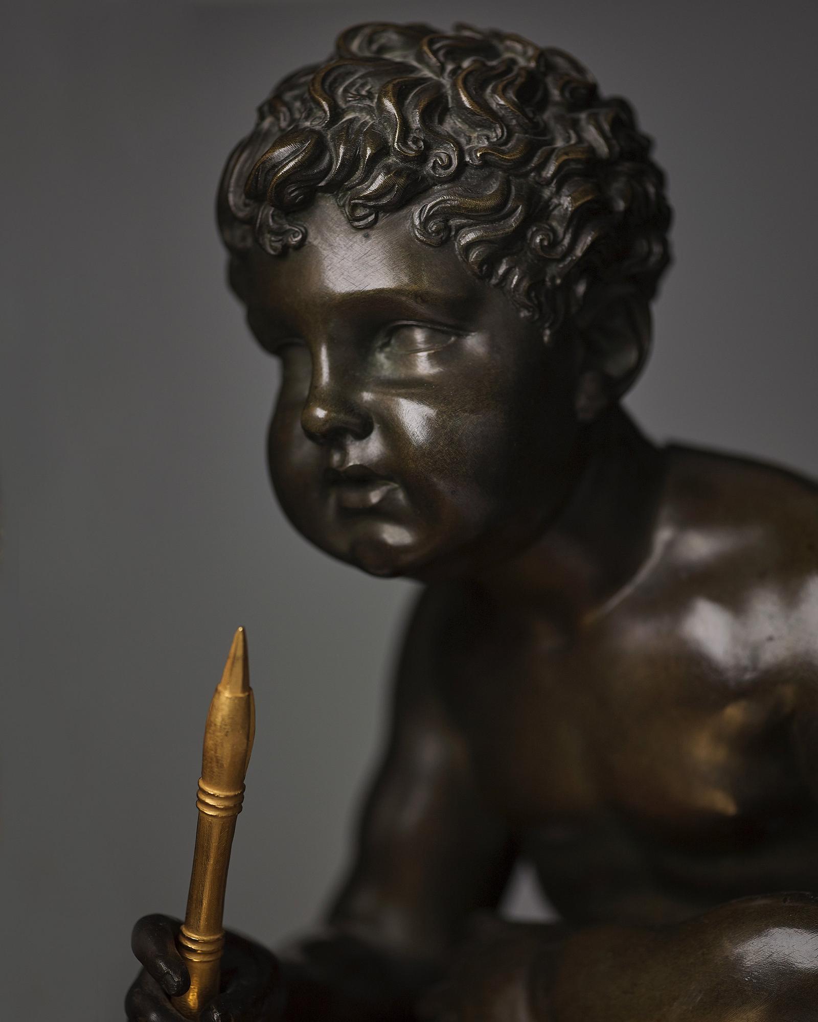 BORDSPENDYL, "Mer Du Blanche, Mer du Nord", Frankrike, 1800-talets början, empire.