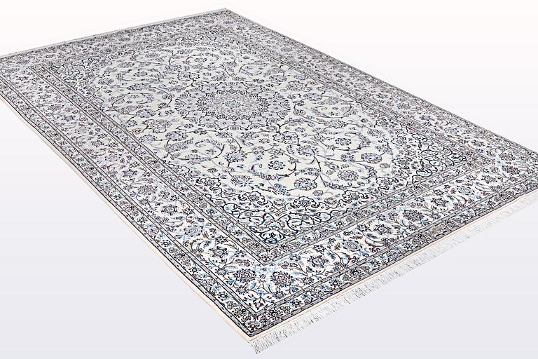 A carpet, Nain, part silk , so called 6 LAA, ca 316 x 207 cm.